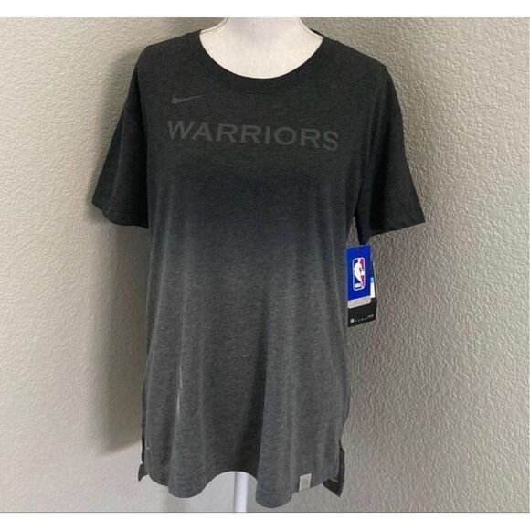 The Nike Tee Dri-Fit Golden State Warriors Gray Ombré Shirt Size Medium - Picture 1 of 13